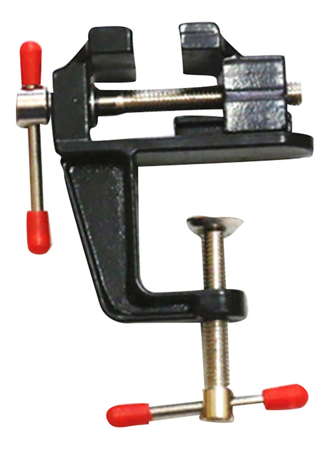 Small Hobby Clamp On Table Mini Tool Black/Silver/Red - Image 1
