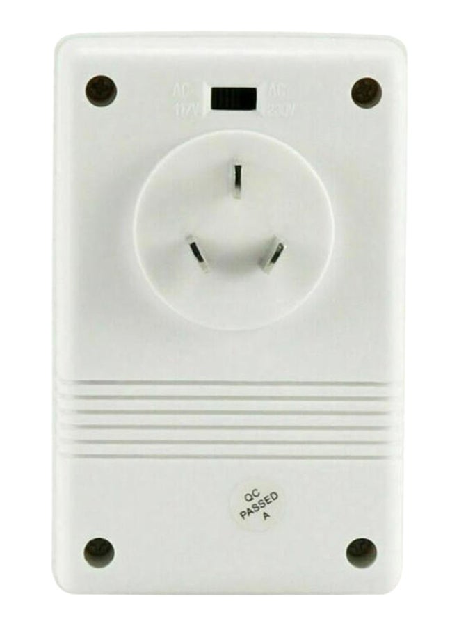 Generic Voltage Converter Transformer White  - Image 1