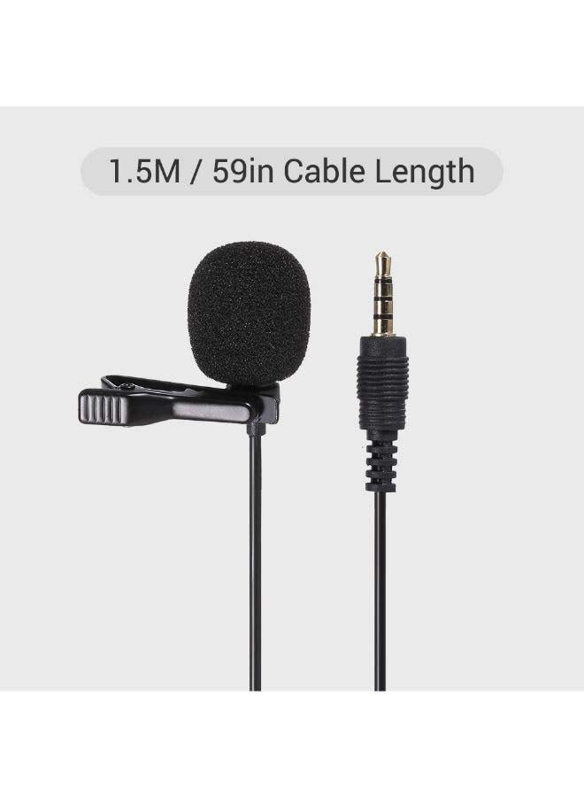 ميكروفون عنقي مكثف متعدد الاتجاهات بمنفذ 3.5AUX بجودة صوت فائقة لتسجيل الصوت والفيديو موديل GL-119 أسود - Image 3