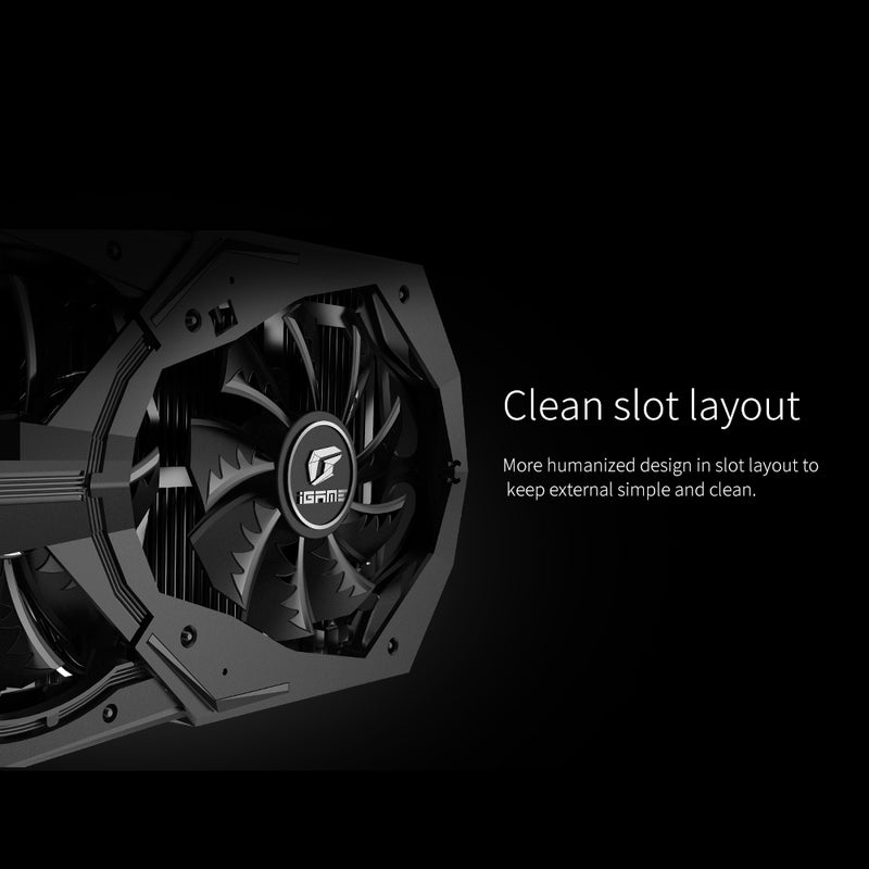 Colorful - iGame GeForce RTX 2080 Super Vulcan X OC GDDR6 8G GPU Graphic Card With One-key Overclock RGB LCD Black - Image 1