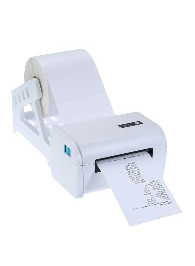 110mm Shipping Label Printer with Stand USB Cable High Speed Direct Thermal Printer 23 x 20cm white - Image 1