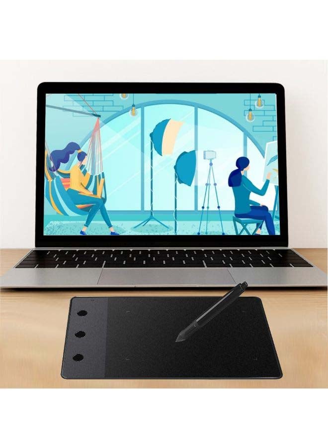 Generic - Huion H420 Pro V2 Professional Graphics Drawing Tablet Signature Pad Board Set Black - Image 1