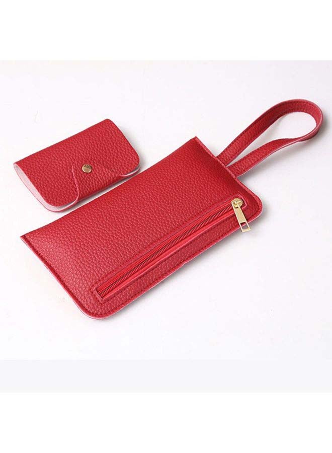 Generic 4-Piece PU Shoulder Bag Set Red  - Image 2