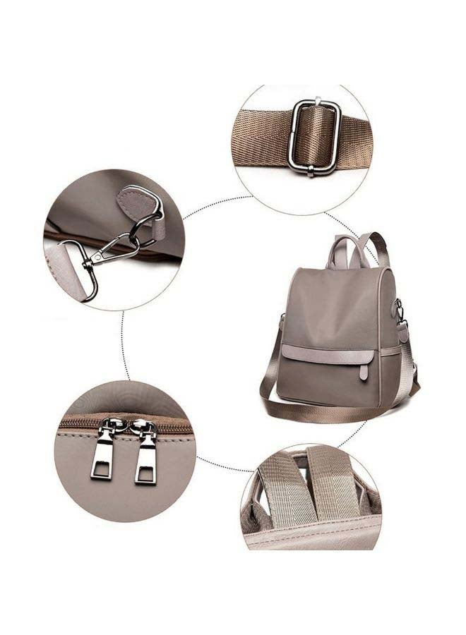 Generic Anti-theft Backpack Light Grey  - Image 3