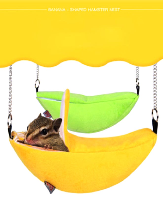 Warm Bed Rat Hammock Squirrel Winter Toys Yellow 20x10x10cm - Image 1