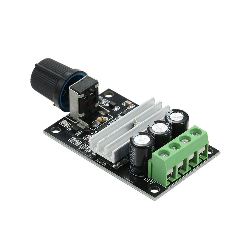 Generic - 6V 12V 24V 28V 3A PWM DC Motor Speed Regulator Controller With Adjustable Switch multicolour - Image 1