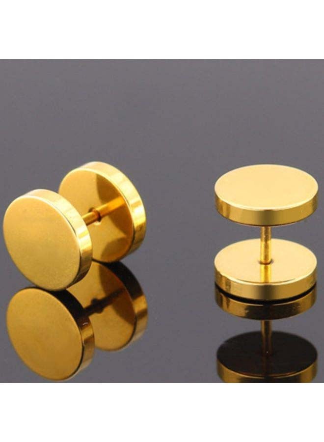 Ear Bone Nail Punk Round Dumbbells Earrings - Image 2
