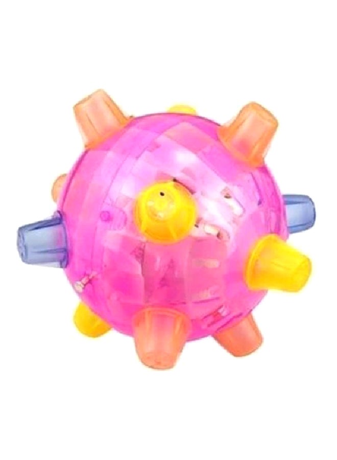 Dog Jump Action Ball Pink/Yellow/Blue 13x13x13cm - Image 1