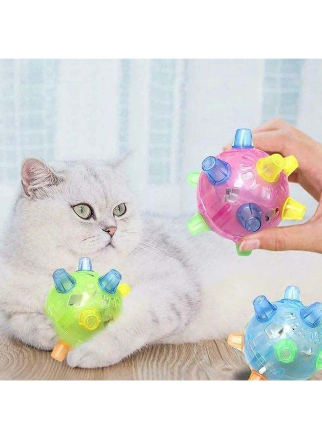 Dog Jump Action Ball Pink/Yellow/Blue 13x13x13cm - Image 2