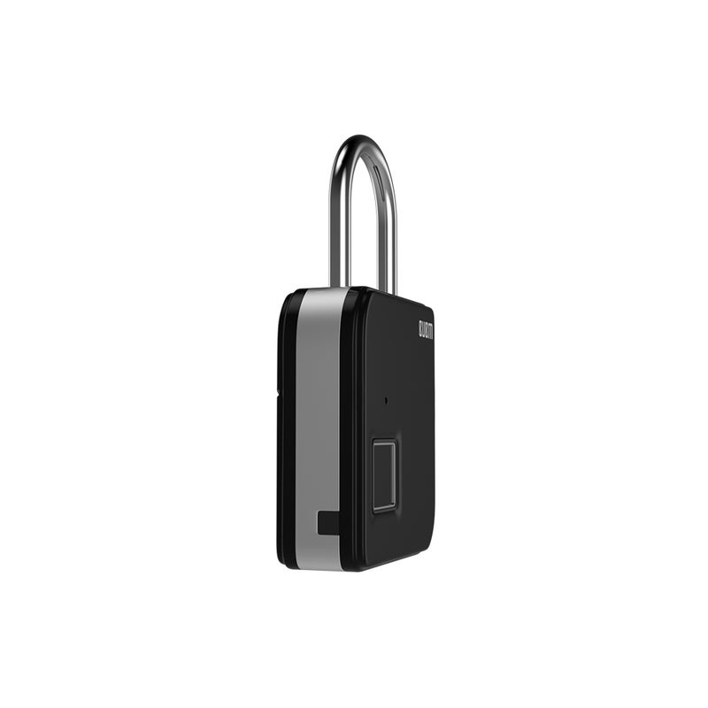 BUBM Smart Fingerprint Padlock Portable Intelligent Lock For Luggage and Travel Black  - Image 2