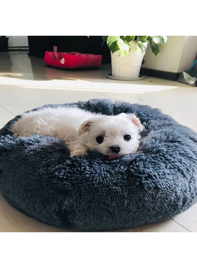 سرير فائق النعومة للكلاب والحيوانات الأليفة رمادي داكن 30x20x10سم - Image 1