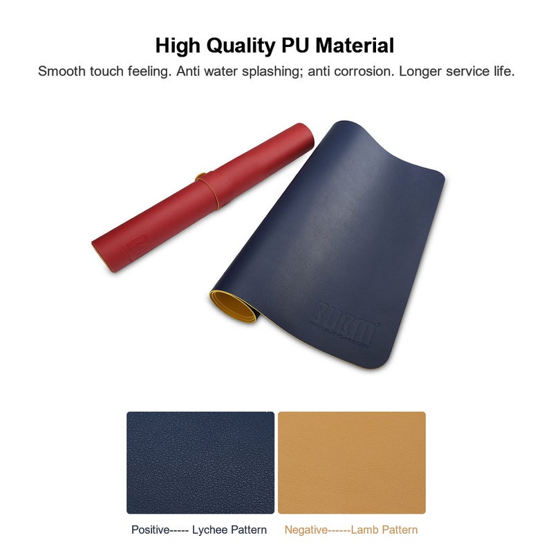 BUBM PU Leather Waterproof Anti-Oil Protector Mouse Pad Mat multicolour  - Image 4