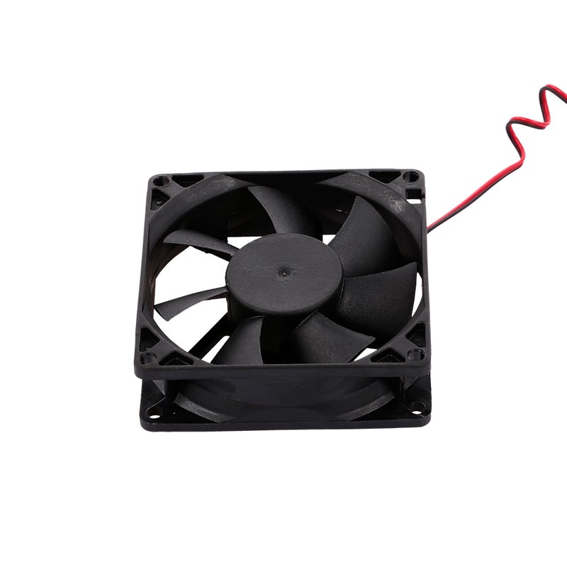 Generic Fast Heat Dissipation Low Noise 4 Pin Computer Case Cooling Fan 8cm Black  - Image 5