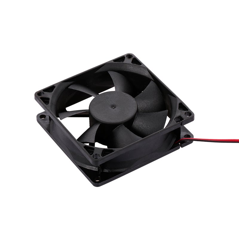 Generic Fast Heat Dissipation Low Noise 4 Pin Computer Case Cooling Fan 8cm Black  - Image 4