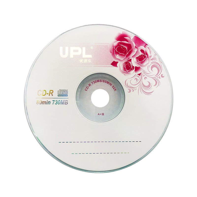 Generic - 25 Pieces CD-R 700MB/80min Blank Disc Grade A 52X Multispeed Music CD Disk multicolour - Image 1