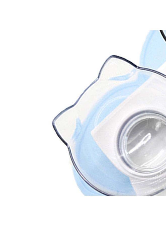 وعاء مزدوج للقطط شفاف 27.5x13.5x8سم - Image 3