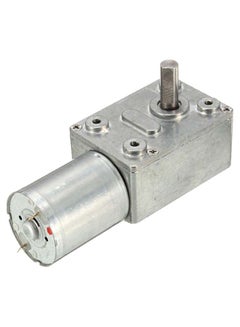 Reversible High Torque Turbo Worm Gear Motor Reducer Silver