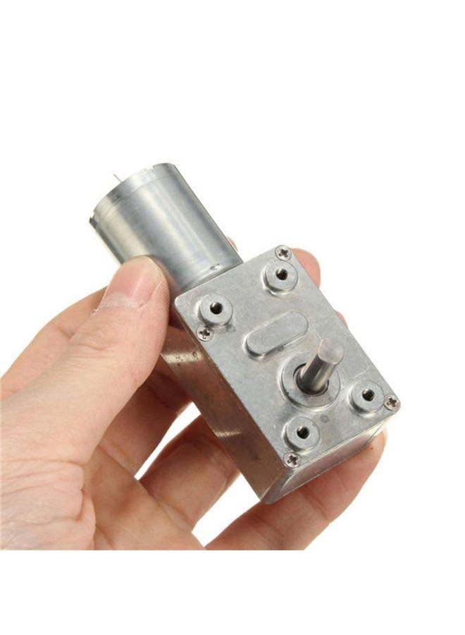Generic - Reversible High Torque Turbo Worm Gear Motor Reducer Silver - Image 1
