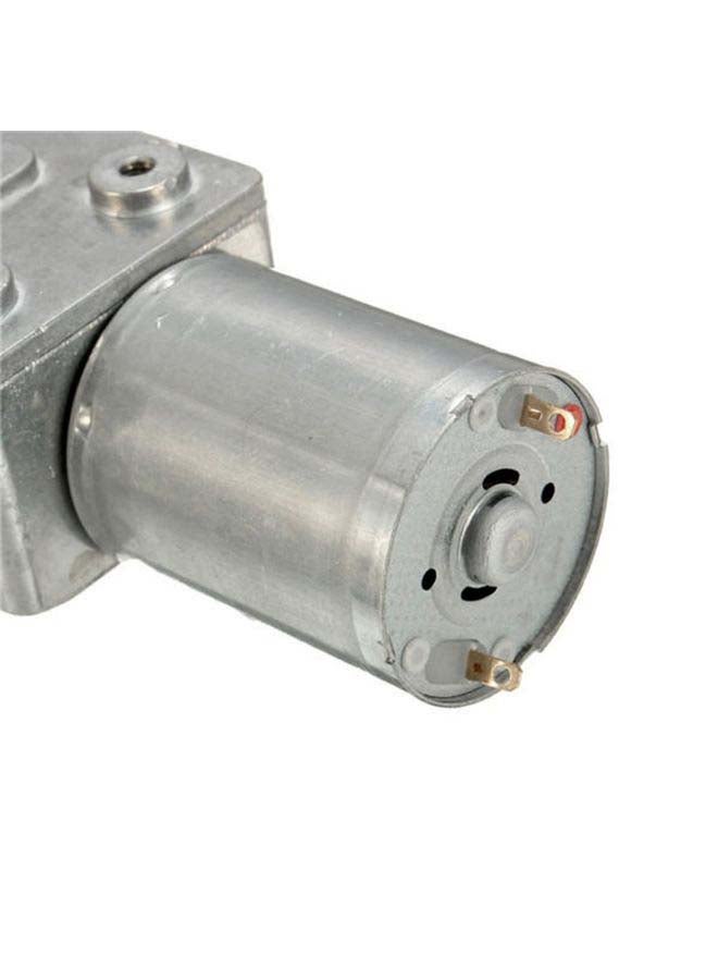 Generic - Reversible High Torque Turbo Worm Gear Motor Reducer Silver - Image 1