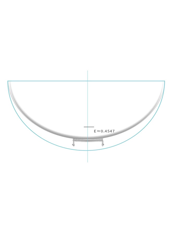 Diagonal Double Bowl Clear 30x15x15cm - Image 3