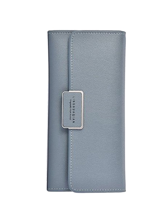 Solid Multi-Slots Wallet Light Blue - Image 1