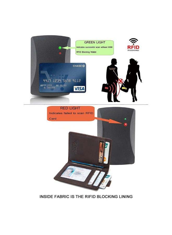 Solid Bi-Fold Card Holder Black - Image 3