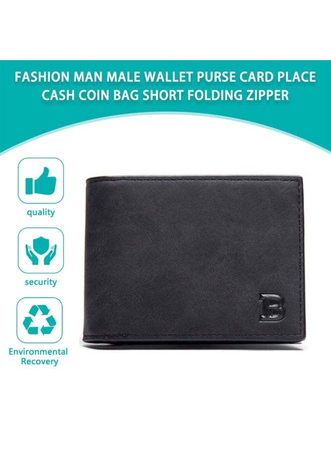 Solid Bi-Fold Wallet Black - Image 3