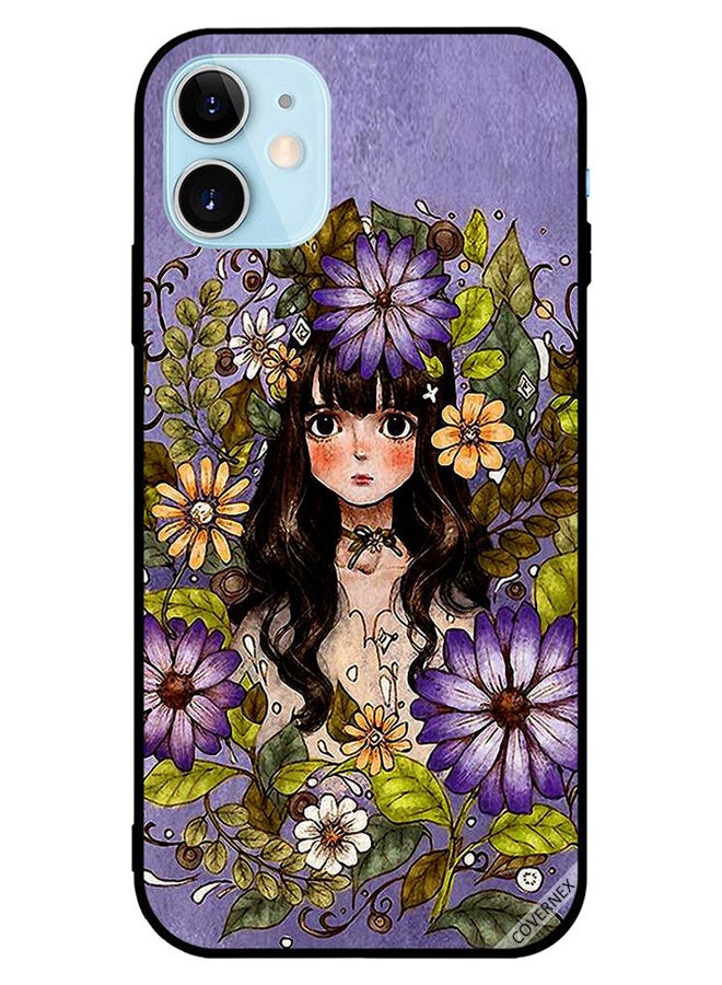 Covernex Protective Case Cover For Apple iPhone 12 Girl Around The Flowers - Image 1