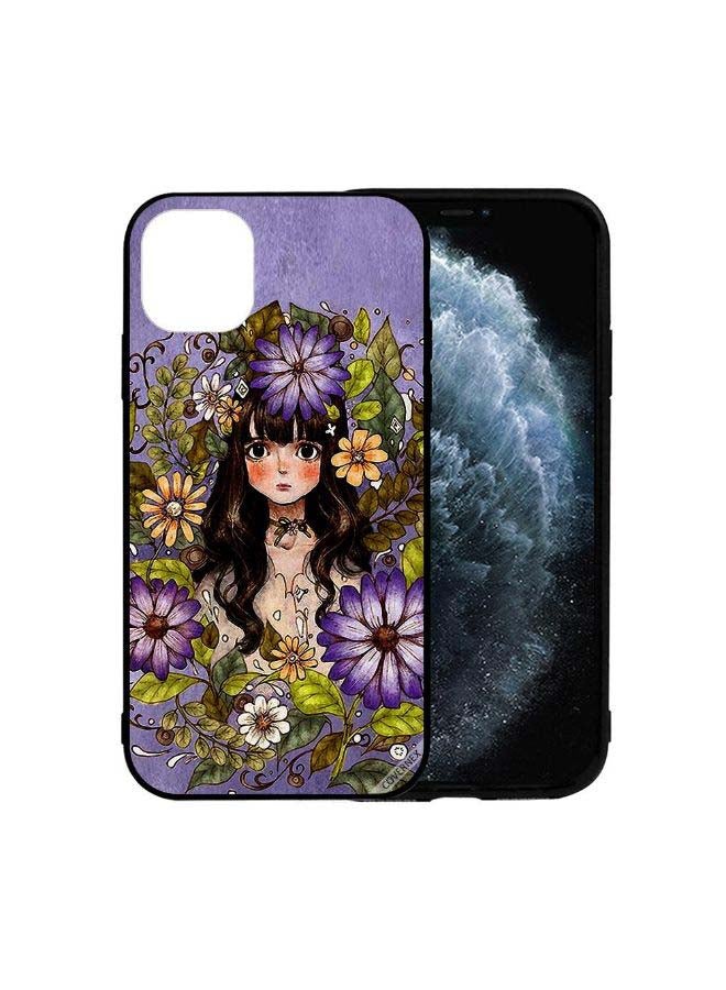 Covernex Protective Case Cover For Apple iPhone 12 Girl Around The Flowers - Image 2