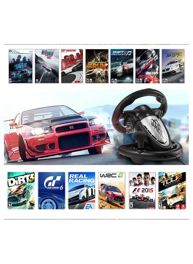 V3II Racing Game Steering Wheel wWth Brake Pedal F/PC PS3 PS4 Xbox One - Wireless  - Image 3