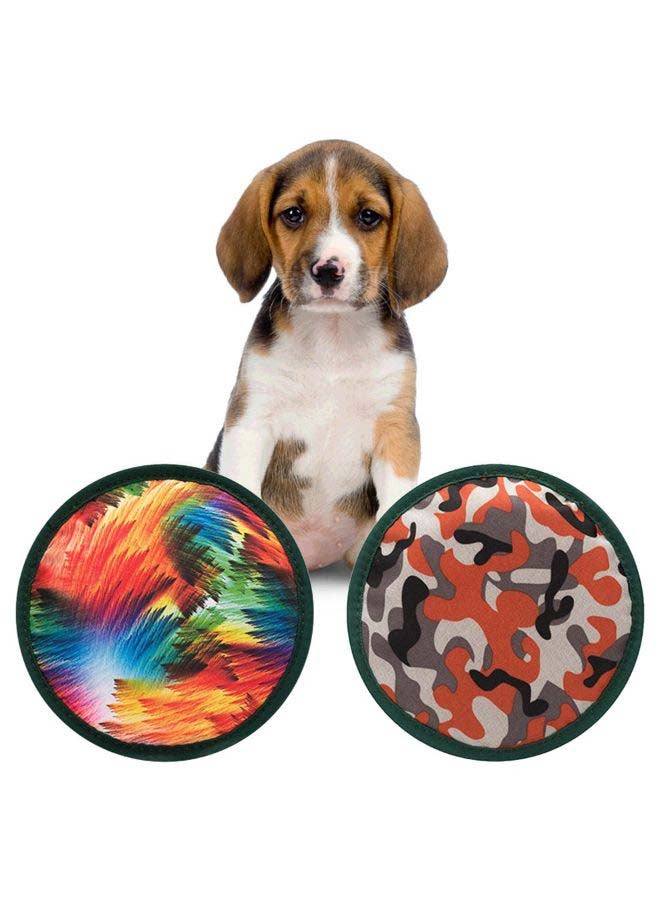 2-Piece Flying Disk Bite-Resistant Toy Multicolour - Image 3