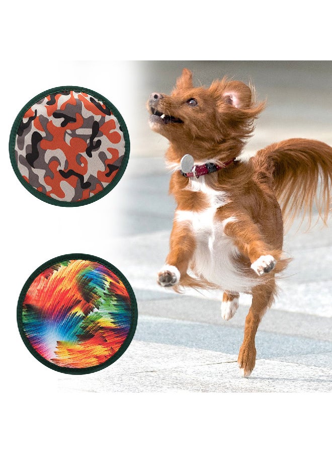 2-Piece Flying Disk Bite-Resistant Toy Multicolour - Image 2