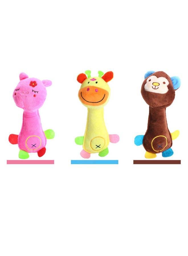 3 قطع من الألعاب المحشوة للكلاب متعدد الألوان - Image 2