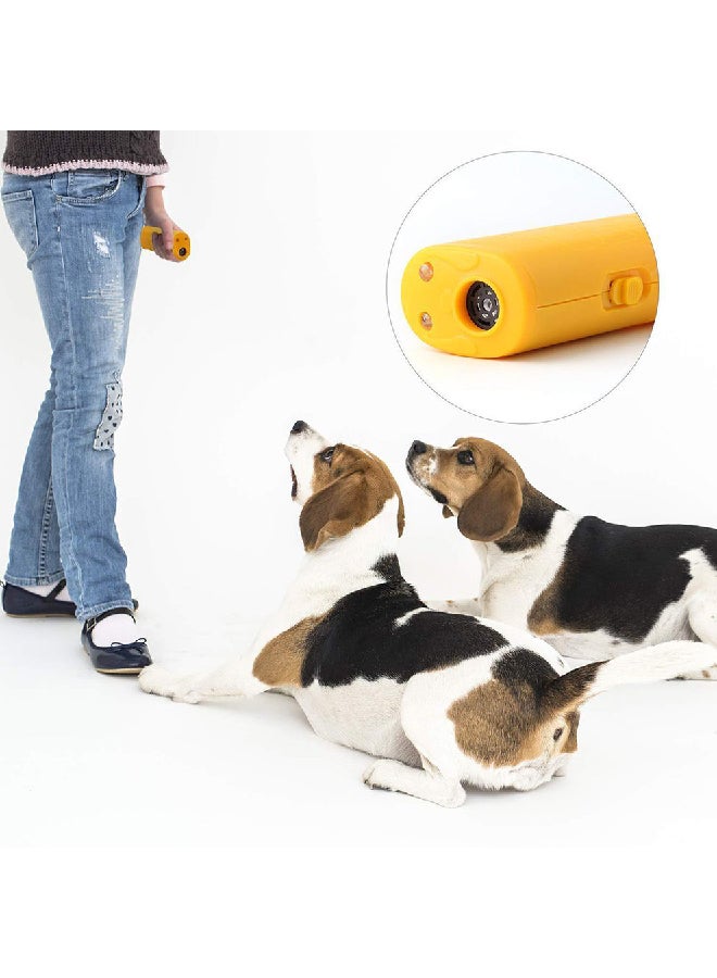 Generic Portable Ultrasonic Anti Bark Repeller Control Trainer Yellow 15x10x10cm - Image 2