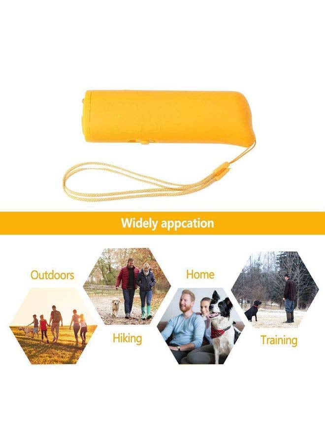 Generic Portable Ultrasonic Anti Bark Repeller Control Trainer Yellow 15x10x10cm - Image 3
