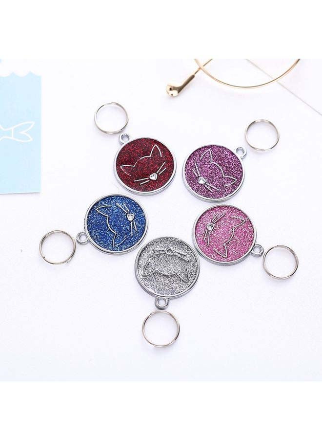 Zinc Alloy Pet ID Tag Silver 3x3x0.8cm - Image 2
