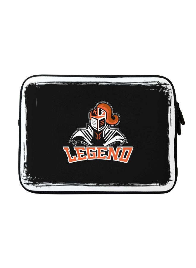 Stylizedd Legend Knight Printed Carrying Sleeve With Strap For Apple MacBook 15 inch Black/Orange/White - Image 1