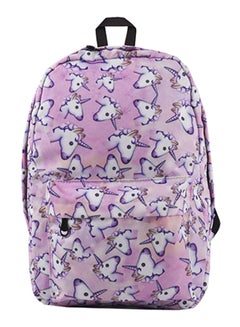 Middle School Student Fashion Backpack Pink/White