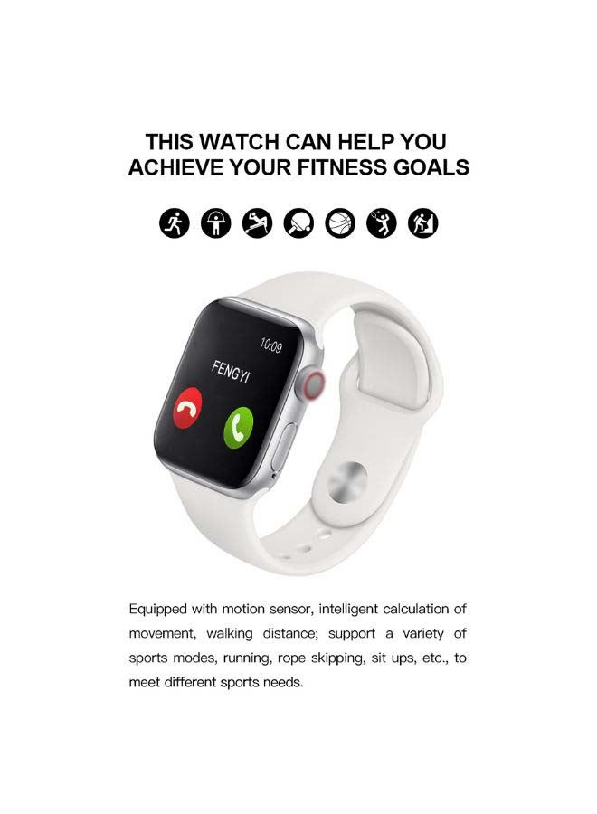 Generic - T500 Series 5 Intelligent Smart Watch White - Image 1