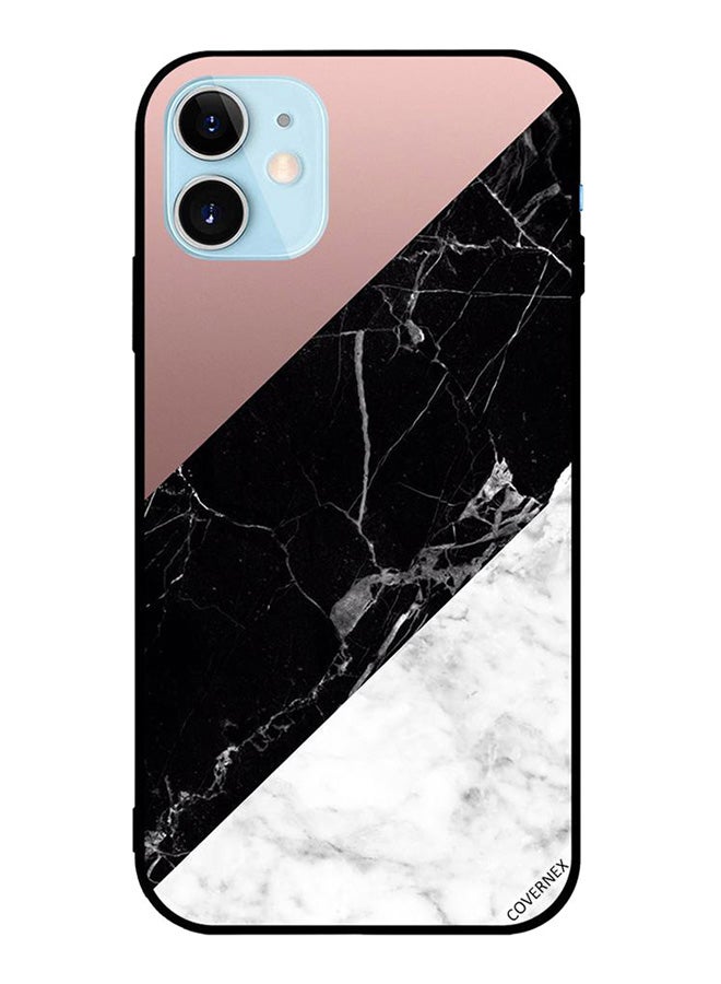 كوفرنيكس غطاء حماية واق لهاتف أبل آيفون 12 ميني اسود/أبيض/زهري - Image 1