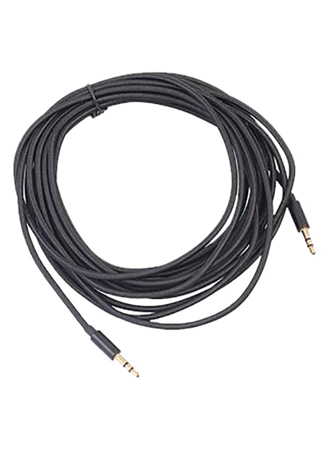 3.5mm Stereo Male To Male Jack AUX Audio Cable Black