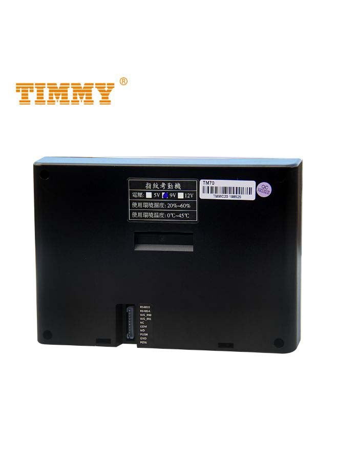 Timmy Intelligent Biometric Fingerprint Attendance Machine Black  - Image 3