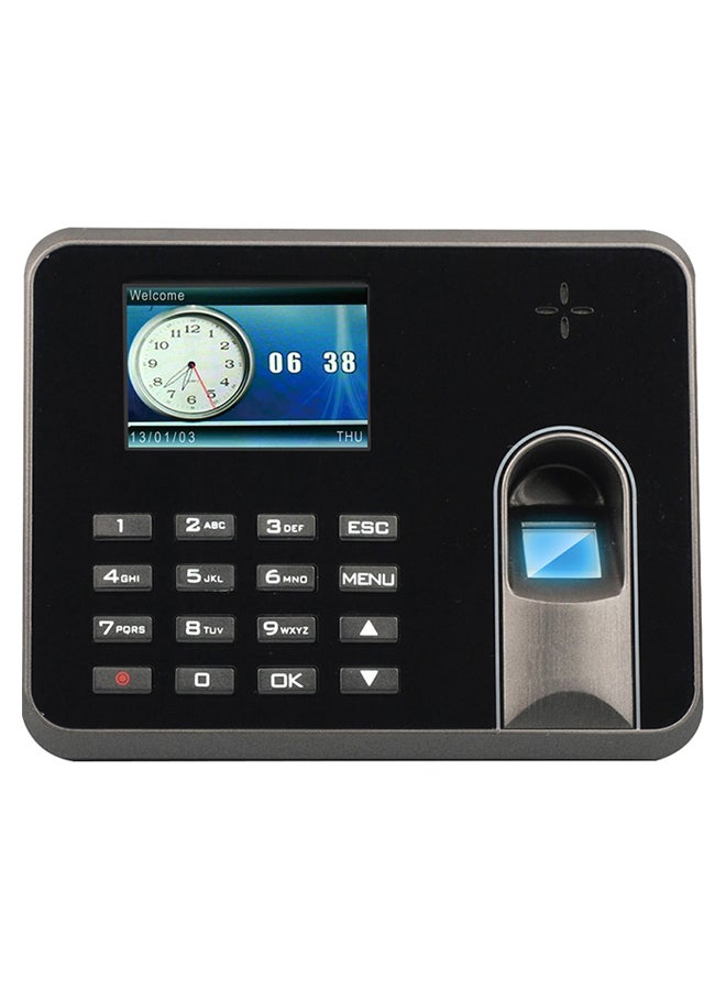 تيمي جهاز بصمة الإصبع لتسجيل الحضور بالقياس الحيوي الذكي أسود - Image 1