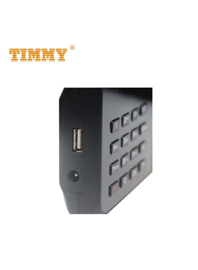 تيمي جهاز بصمة الإصبع لتسجيل الحضور بالقياس الحيوي الذكي أسود - Image 3