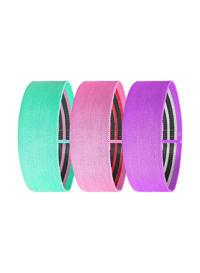 3-Piece Resistant Exercise Band Set 14.5x3.3inch - Image 1
