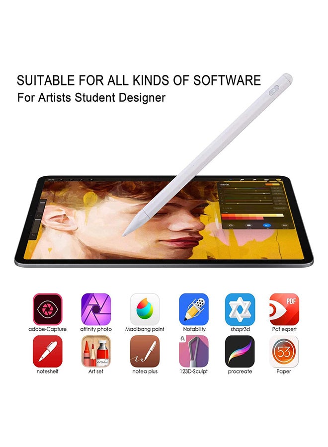 Generic - Stylus Pen For iPad With Palm Rejection White - Image 1