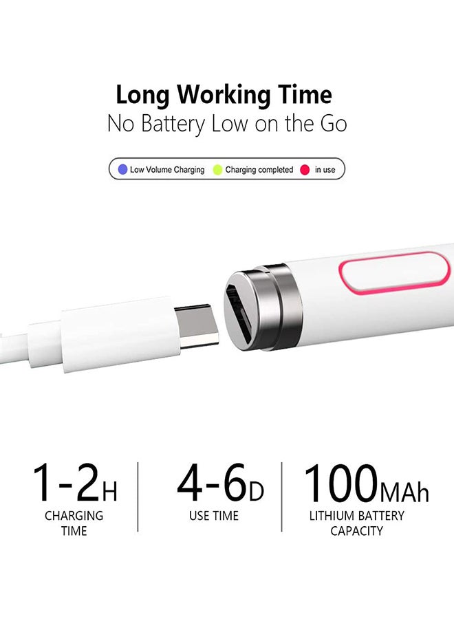 Stylus Pen For Touch Screens White - Image 3