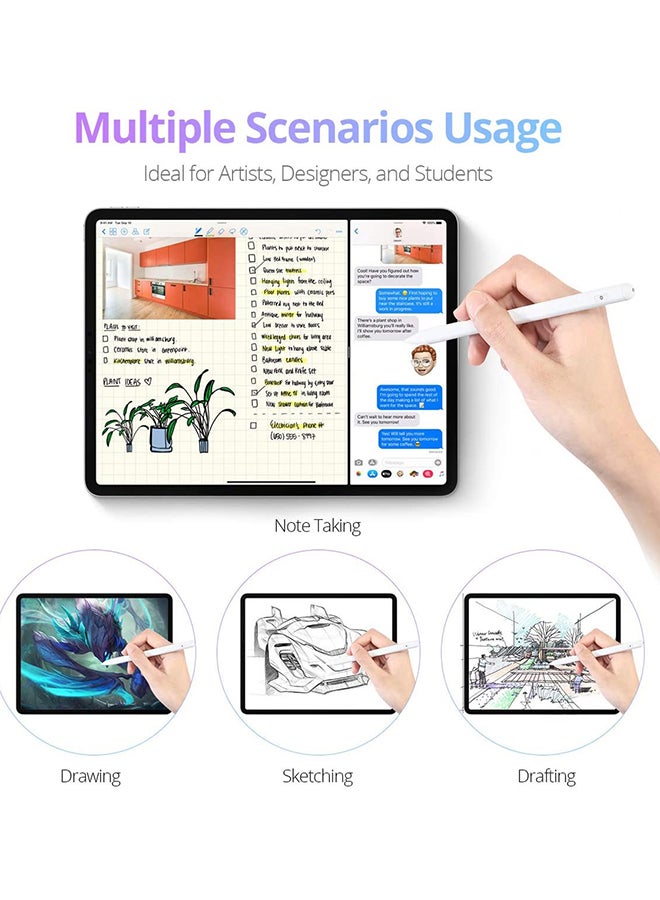 Stylus Pen For iPad With Palm Rejection White - Image 4