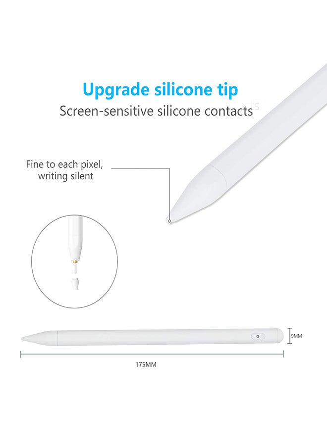 Stylus Pen For iPad With Palm Rejection White - Image 2
