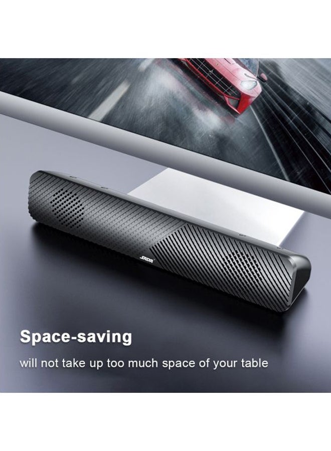 صدى ساوند بار ستيريو USB V-108 أسود  - Image 3